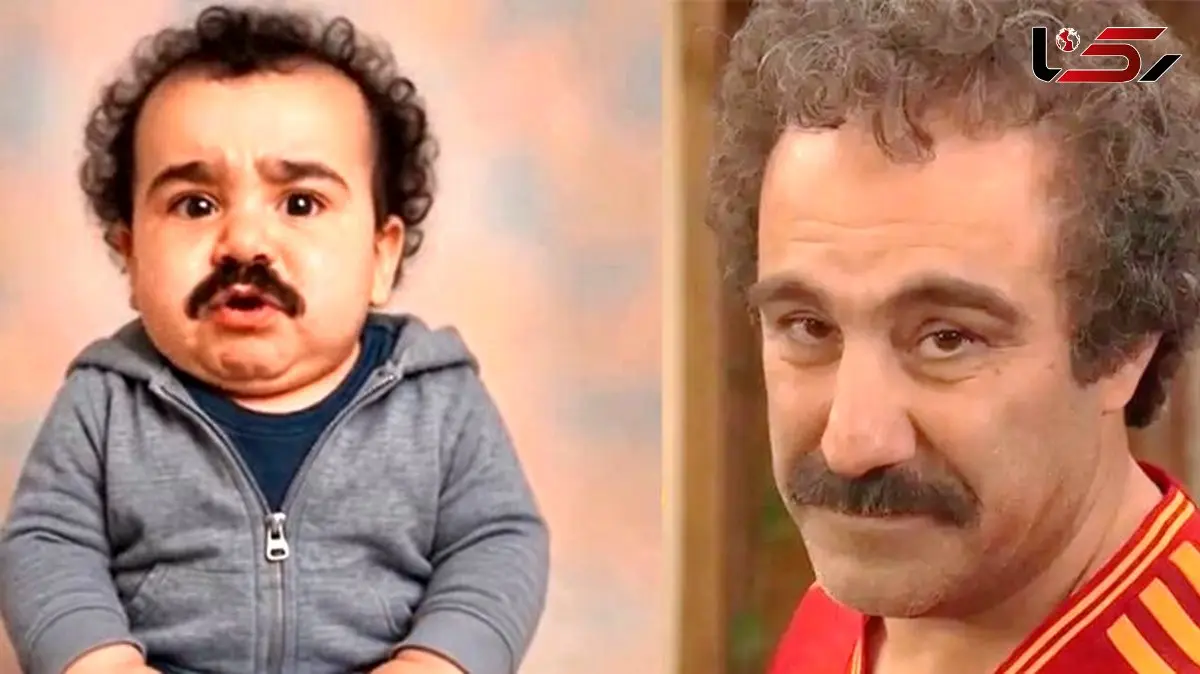 فیلم/ خلاقیت هنرمند ایرانی برای تبدیل بازیگران ایرانی به شخصیت های کارتونی / رونمایی از نسخه خردسال محسن تنابنده، علی صادقی، اکبر عبدی 