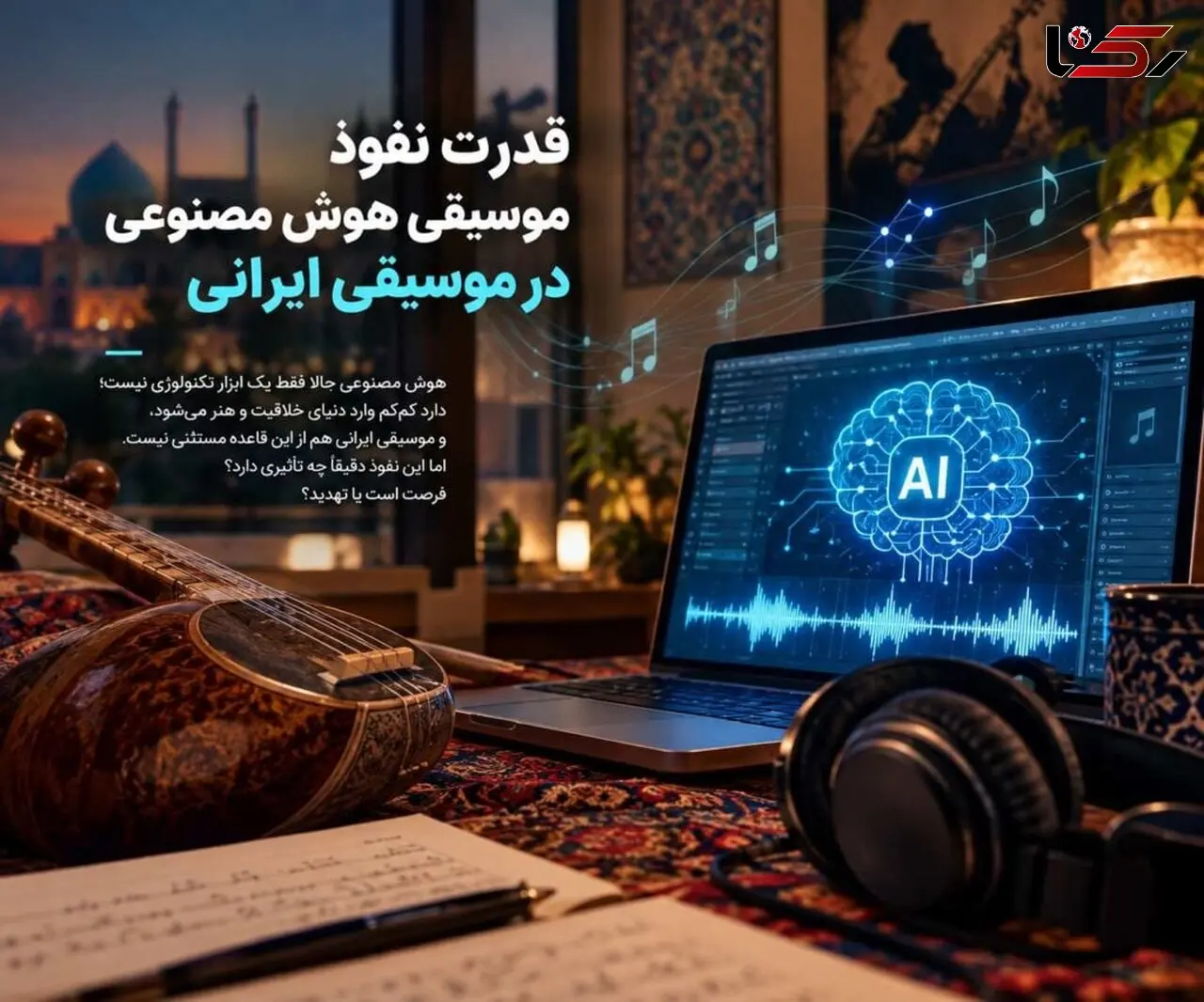 قدرت نفوذ موسیقی هوش مصنوعی در موسیقی ایرانی 