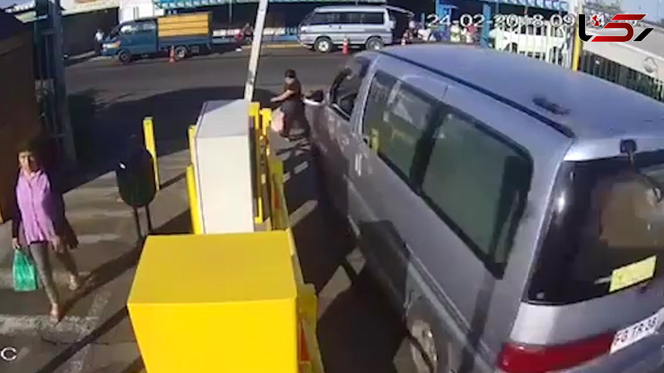 راننده زن ناشی با ماشین به داخل رستوران رفت!+ فیلم