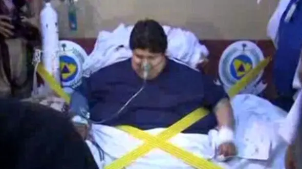 چاق ترین جوان عرب + فیلم