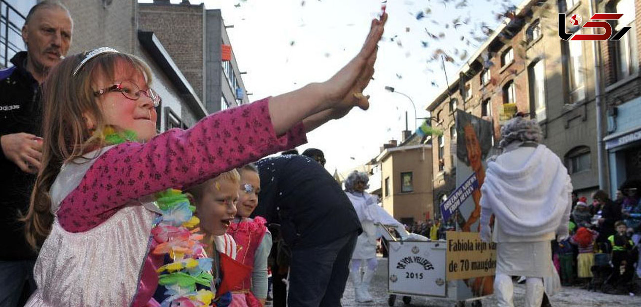 جشن‌های سنتی مردم بلژیک در خیابان‌ها