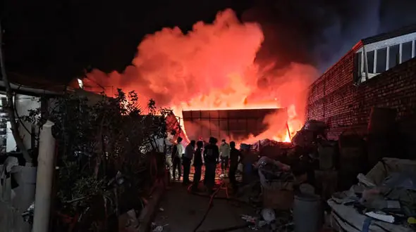 فیلم آتش سوزی بزرگ در قم + جزییات