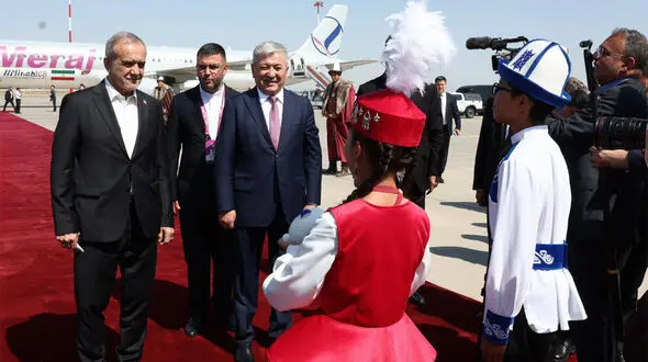 رئیس‌جمهور وارد بیشکک شد