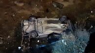 سقوط وحشتناک پراید با زن مسافر به نهر گلپایگان + فیلم و عکس 