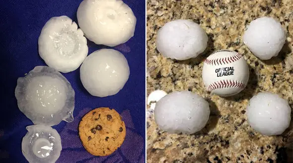 طوفان شدید،تگرگ هایی به اندازه توپ بیس بال در شمال تگزاس