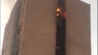 برج مسکونی در کیانپارس اهواز آتش گرفت+ فیلم