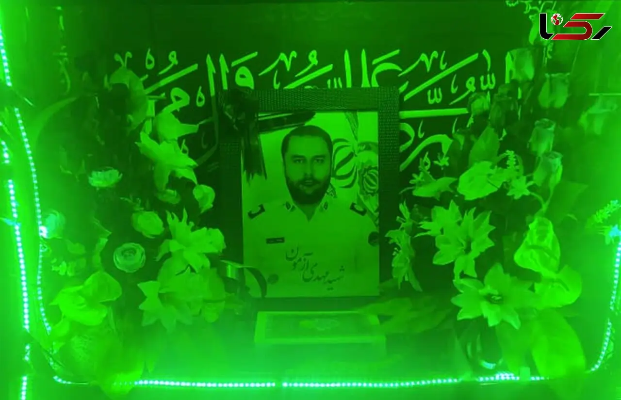 پیراهن خونین شهید آزمون که توسط همکاران وی قاب گرفته شد + عکس و فیلم