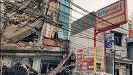 ریزش ساختمان 5 طبقه در اندونزی/گرفتار شدن مردم در زیر آوار + عکس