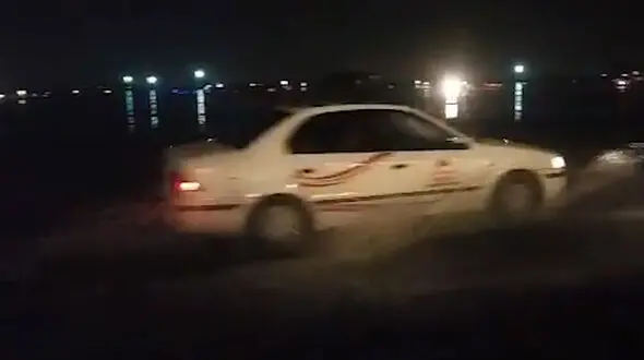 باران سیل آسا و آب گرفتگی در فرودگاه مهرآباد + فیلم