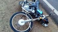 تصادف مرگبار یک موتور سیکلت در محور زنجان - بیجار+عکس