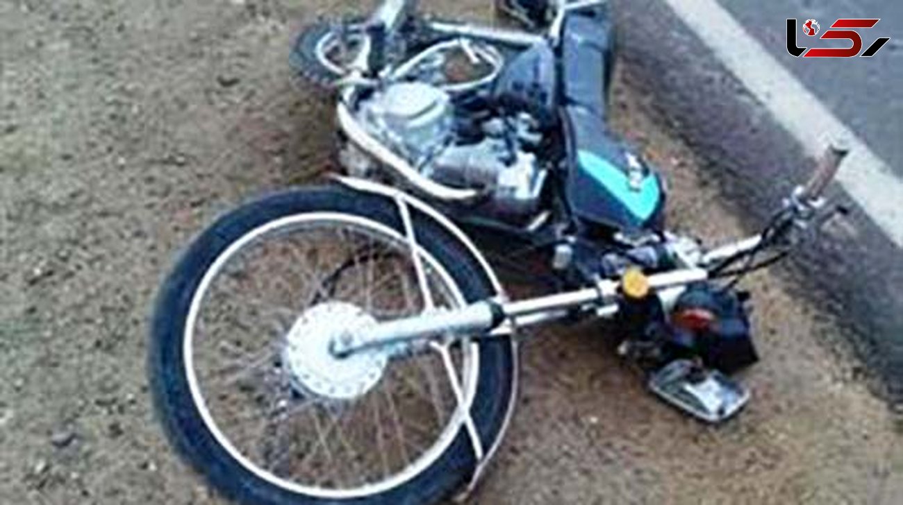 تصادف مرگبار یک موتور سیکلت در محور زنجان - بیجار+عکس
