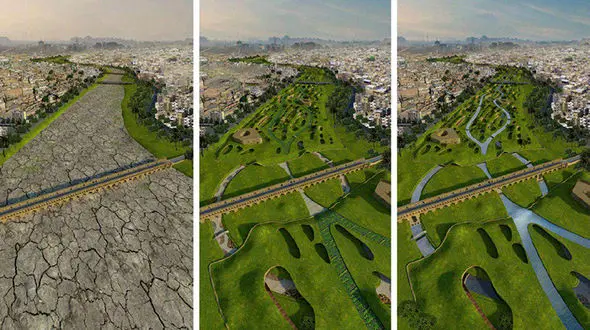 طرح دانشجوی لهستانی برای معضل خشکی زاینده‌رود