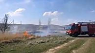 آتش سوزی در مراتع تکاب