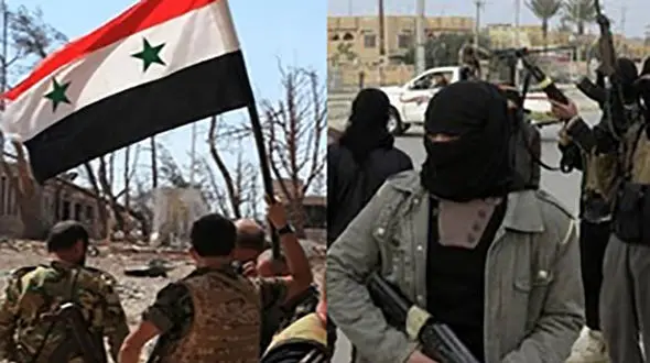 از انهدام مقر عناصر تروریستی تا هلاکت تک‌تیراندازان «داعش» توسط ارتش سوریه +نقشه میدانی 