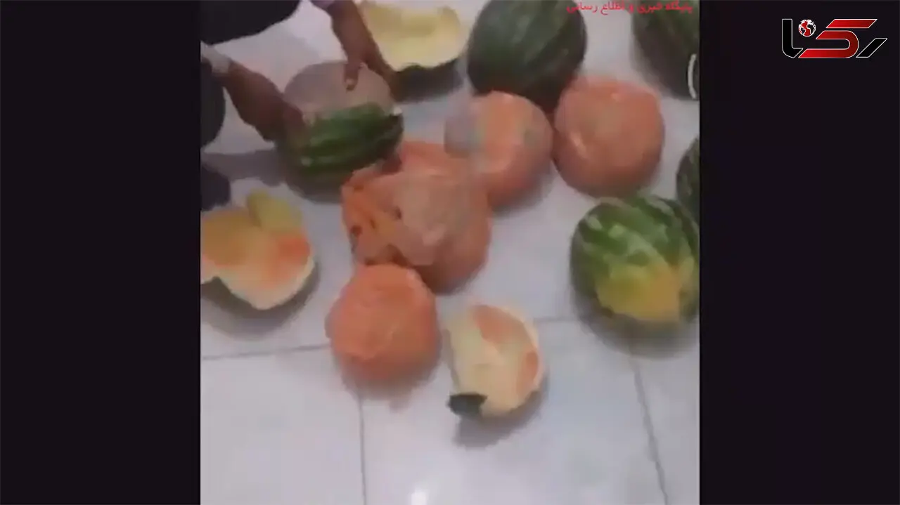 فیلم لحظه کشف تریاک در هندوانه / در نیشابور رخ داد
