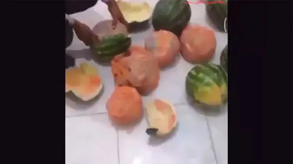 فیلم لحظه کشف تریاک در هندوانه / در نیشابور رخ داد
