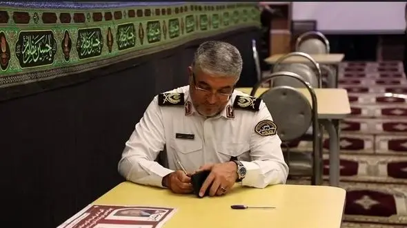 مشارکت رئیس پلیس راهور فراجا در انتخابات
