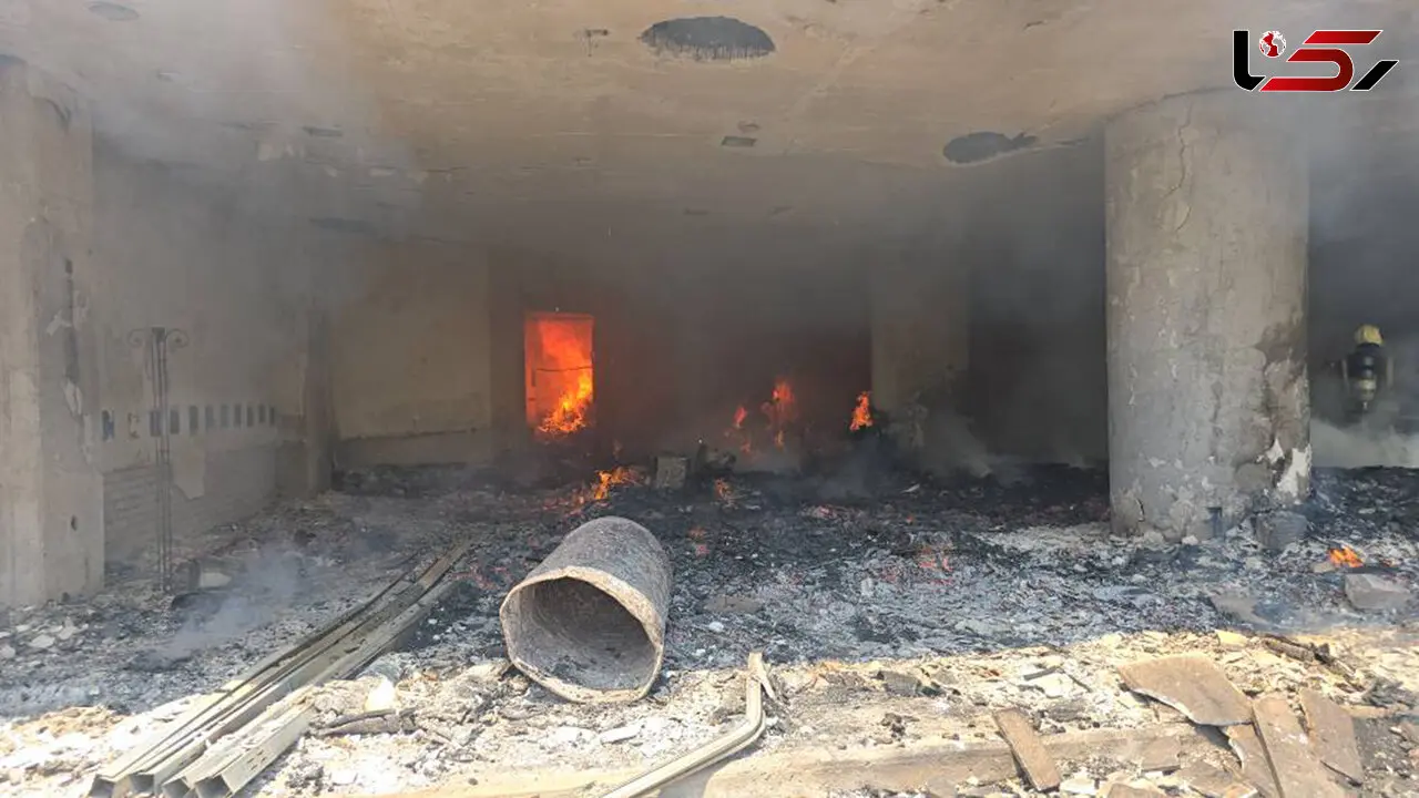 فیلم / جزئیات تکمیلی آتش‌سوزی در انبار هتل استقلال تهران / یک نفر مصدوم شد