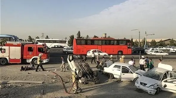 عجیب ترین عکس از تصادف 2 پراید + جزییات