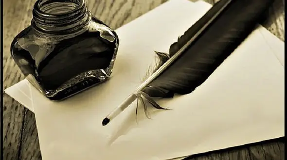 عکس قدیمی از خوشنویسی بی نظیر که در کتابخانه ملی است