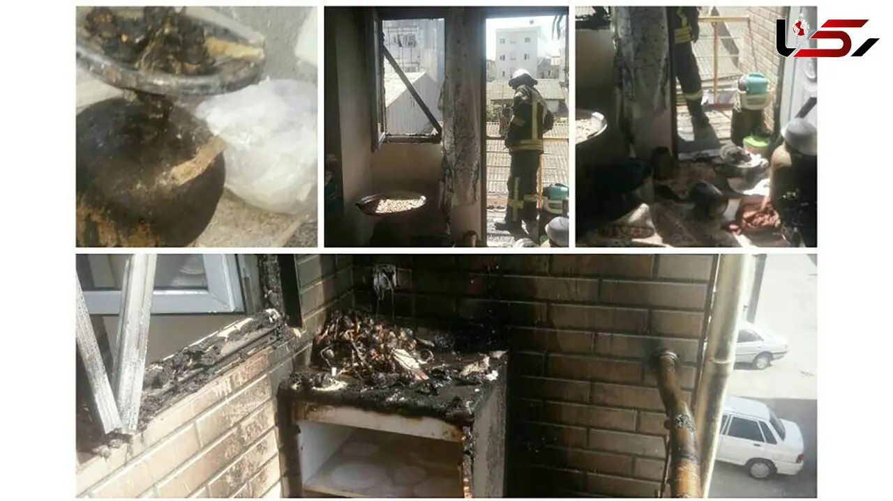 انفجار هولناک یک خانه در رشت +عکس