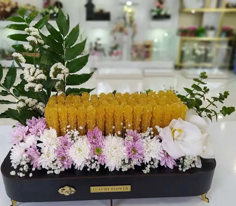 تزیین شاخه نبات هدیه ای