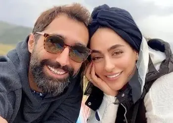 عکس/ سمانه پاکدل و همسرش هادی کاظمی در اکران فیلم پول و پارتی با استایل کژوال و راحت و اکسسوری‌های منطبق با استایل