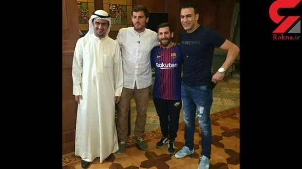 واکنش جالب دروازه بان سرشناس اسپانیایی هنگام دیدن بدل ایرانی مسی+ عکس