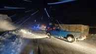  رها سازی ۲۲ خودرو گرفتار در برف و کولاک توسط هلال احمر
