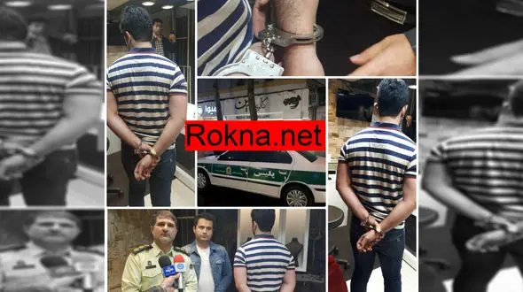 فیلم لحظه دستگیری دزد طلا فروشی گلسار رشت + عکس 