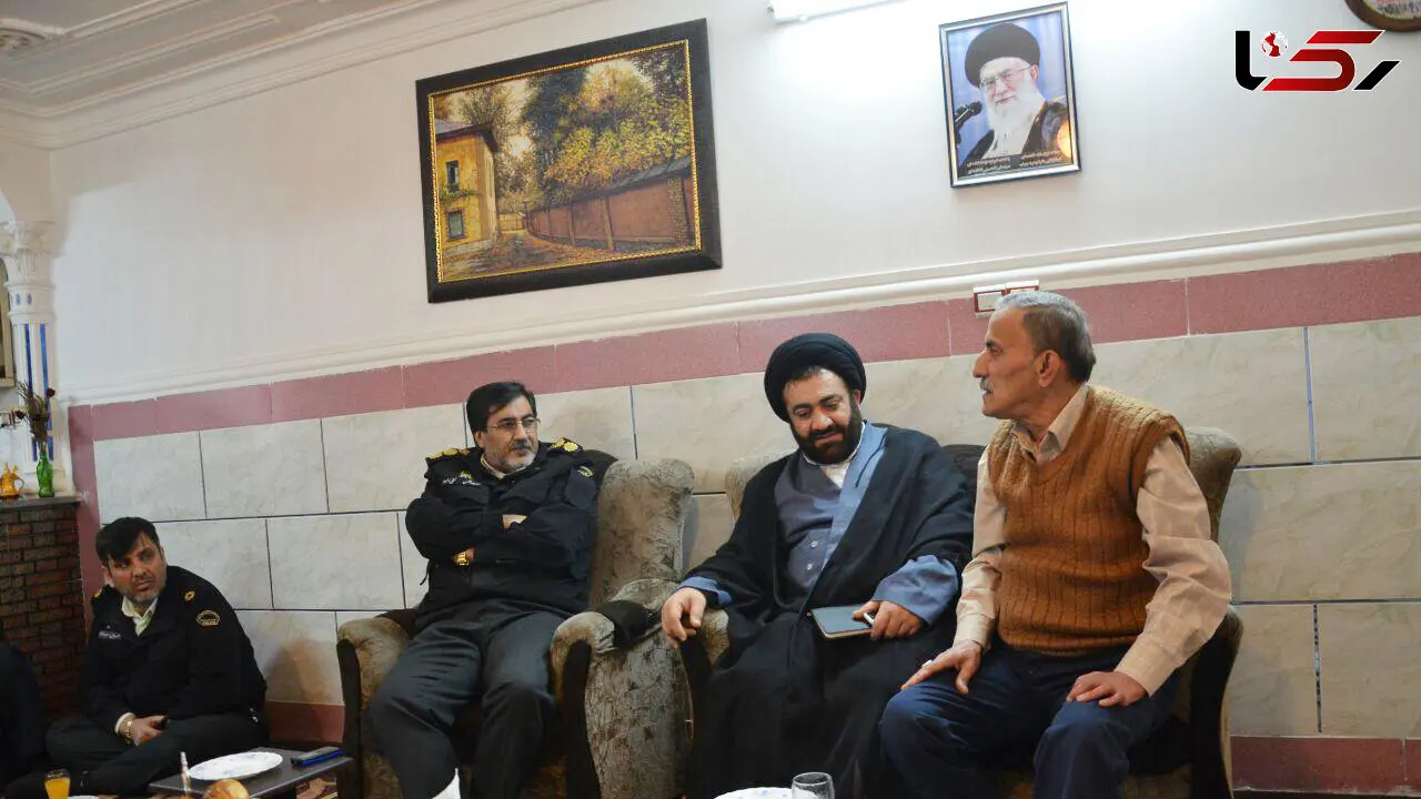 دیداررییس پلیس آبادان پدر یک  شهید و یک جانباز ناجا+عکس