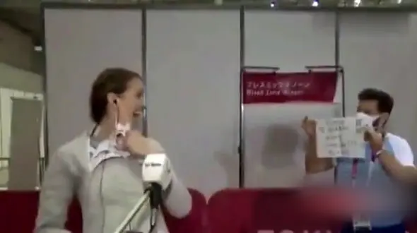 خواستگاری در جریان رقابت های المپیک توکیو 2020 + فیلم 