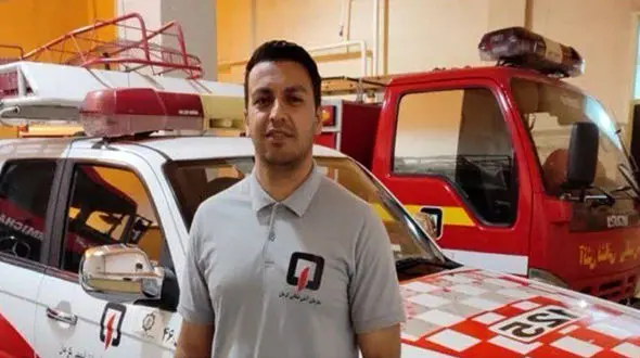 غوغای فداکاری  آتش‌نشان کرمانی/  میثم ارچنگی معجزه را دید !