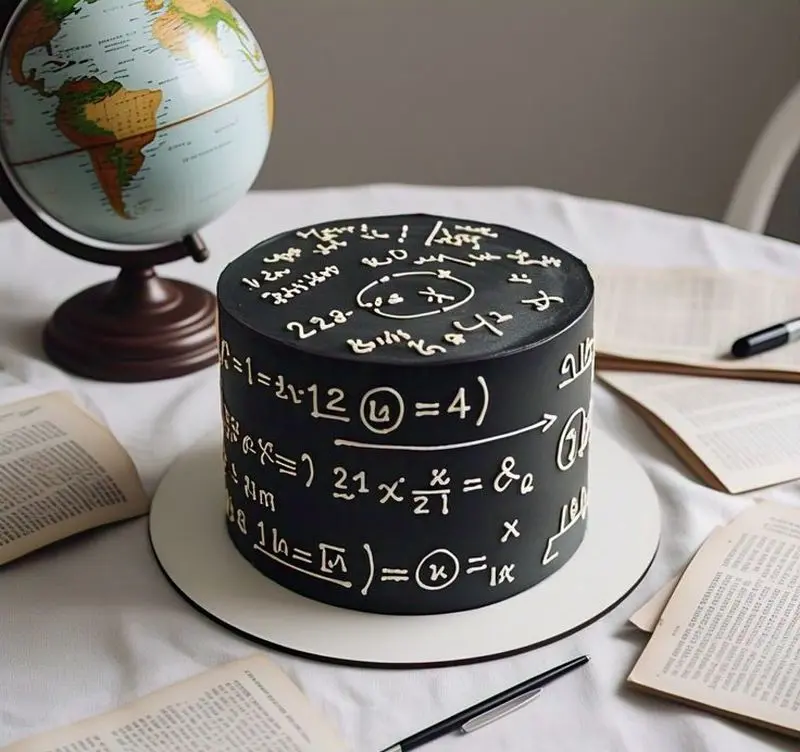 کیک تولد سیاه و سفید