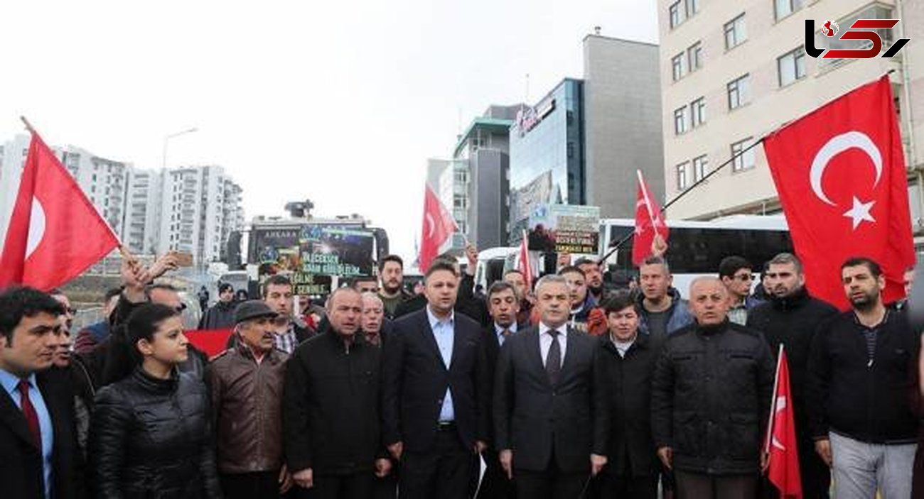 تظاهرات مردم ترکیه در اعتراض به همه‌پرسی استقلال کردستان عراق