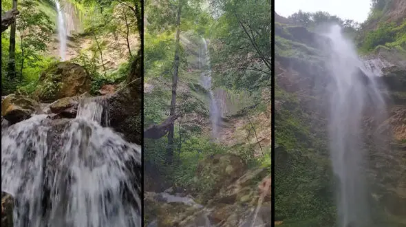 اگر رامسر رفتید بازدید از آبشار ازارک را از دست ندهید + فیلم