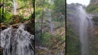 مسافران رامسر از آبشار ازارک لذت ببرند + فیلم