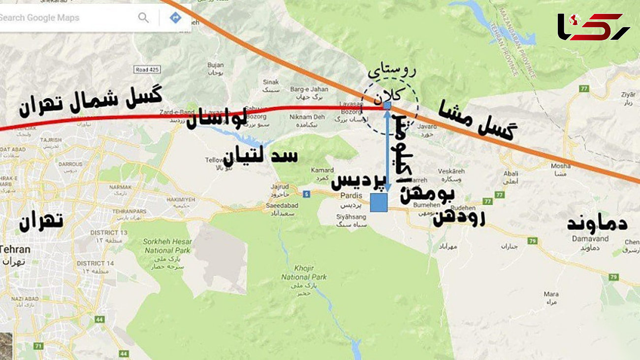 علت و محل دقیق زلزله تهران اعلام شد / گسل مشا فشم را بیشتر بشناسید + نقشه