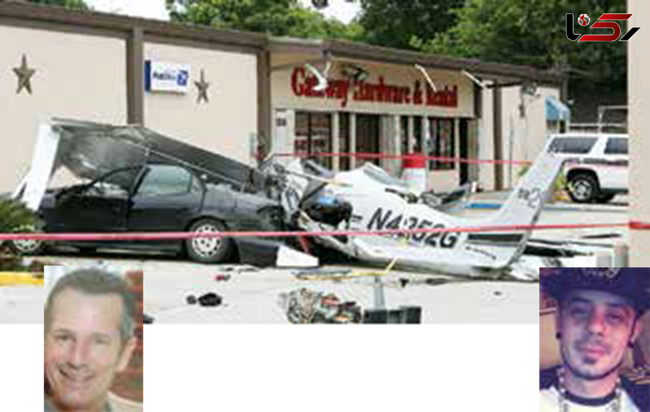 سقوط مرگبار هواپیما روی یک خودرو + عکس