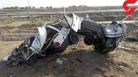 فیلم تکه تکه شدن سرنشینان پراید پس از سقوط کامیون با بار سنگ در آبادان + عکس 
