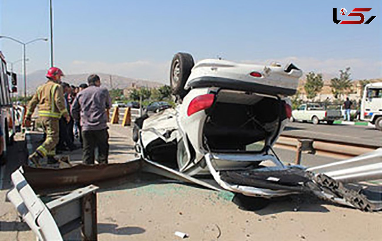 تصادف مرگبار پژوها مقابل زندان اوین