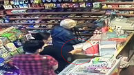 زن و مرد بی حیا صندوق خیریه را از فروشگاه دزدیدند + فیلم و عکس