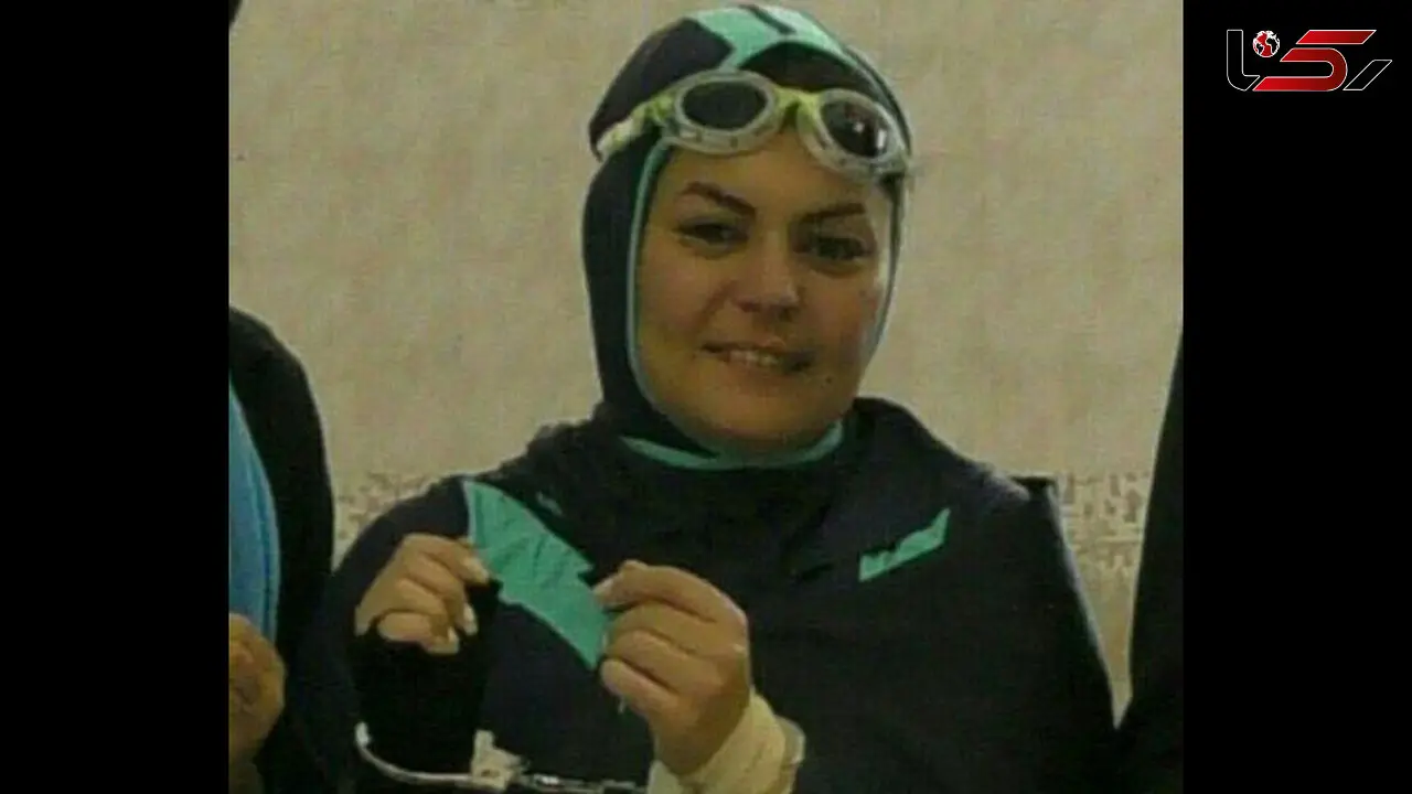 بانوی محجبه ایرانی رکورد شنا با دستان بسته را شکست 
