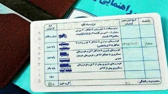 گواهینامه رانندگی براساس میزان تخلفات در ۳ رنگ، رده بندی می شود 