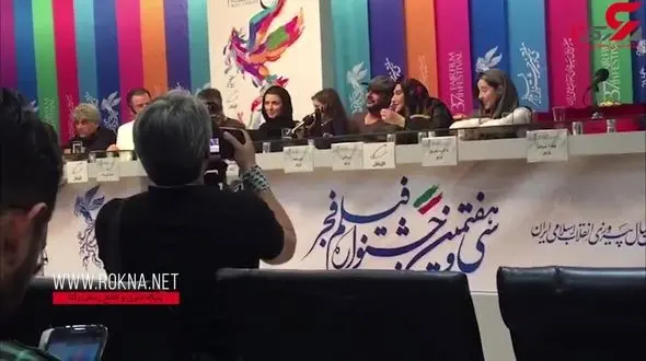 همه برای این دختر 6 ساله در نشست خبری دست زدند/ لیلا حاتمی چه کرد؟ +فیلم