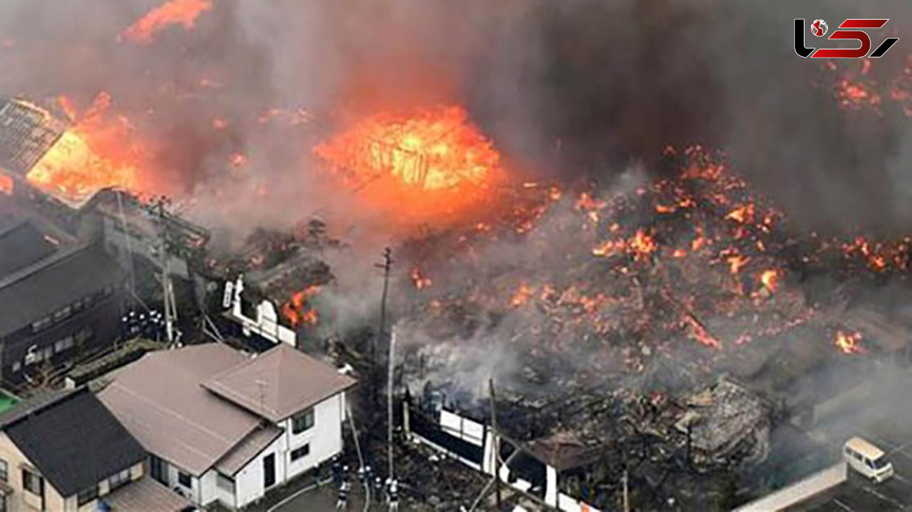  140 ساختمان در آتش بزرگ ژاپن سوخت +عکس 