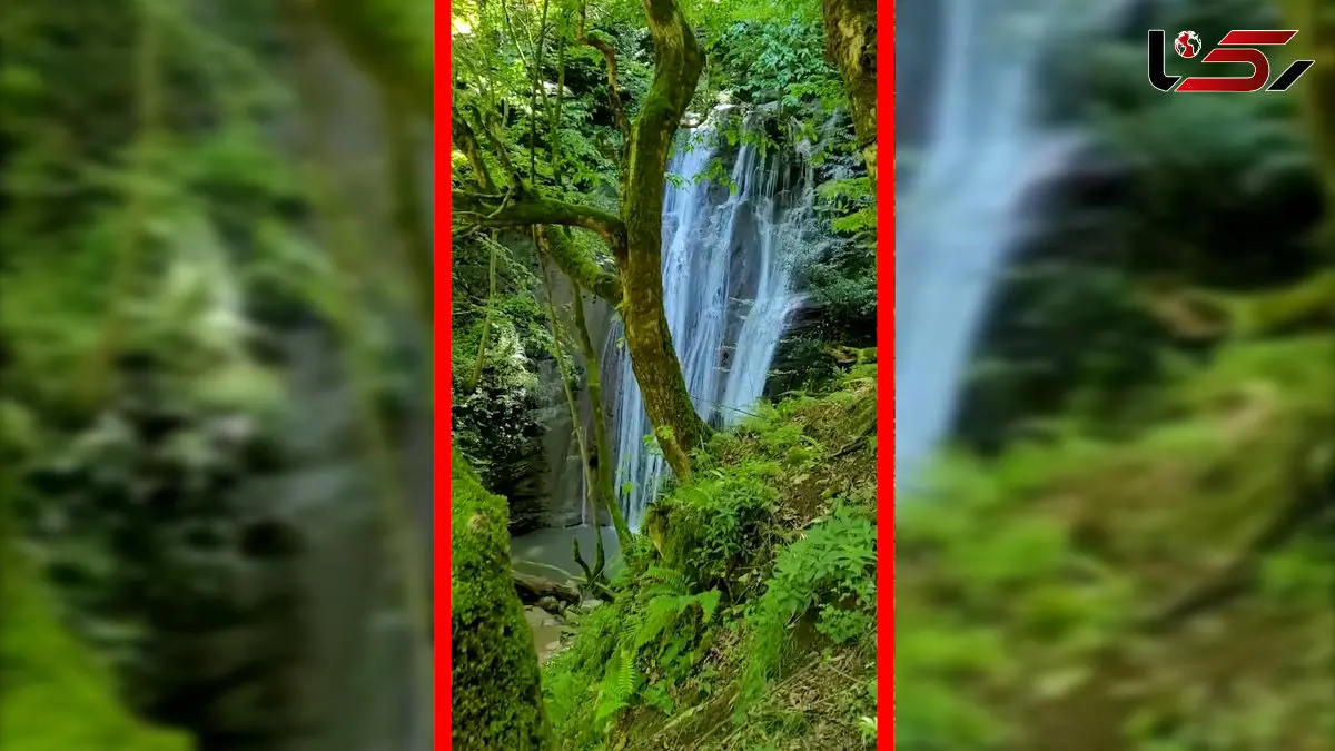 فیلم آبشار دهجان در منطقه خرماسیسکو لنگرود