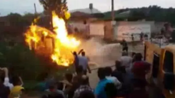 انفجارمهیب لوله گاز در بابل+ فیلم