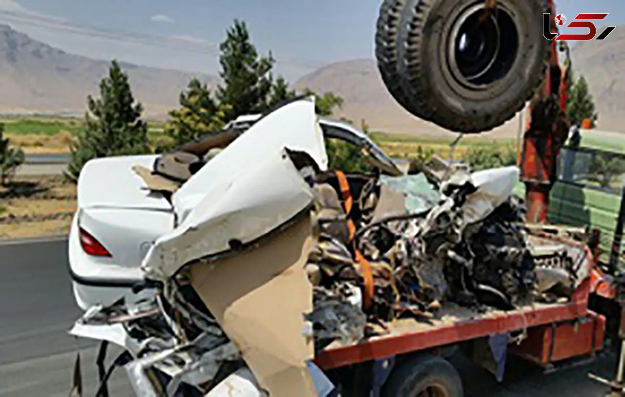 کشته شدن 4 تن در پی برخورد تریلی با خودرو سمند