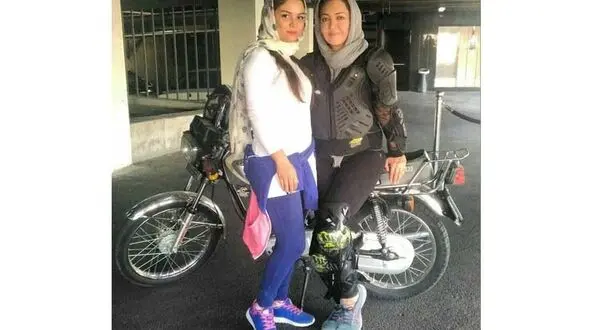 موتور سواری سوپراستار زن سینمای ایران+عکس